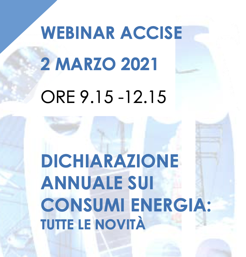 Dichiarazione annuale sui consumi di energia: tutte le novità